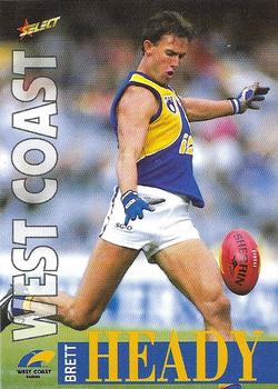 1996 Select AFL #56 Brett Heady Front